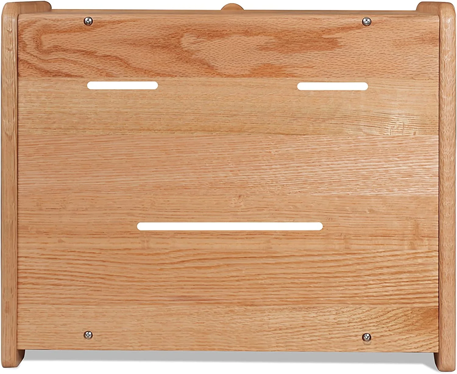 Bread Box. Solid Wood Oak Bread Box for Kitchen Countertop. Double Layer Bread Container for Bread Storage. Large Capacity Breadbox with Clear Window. Nature