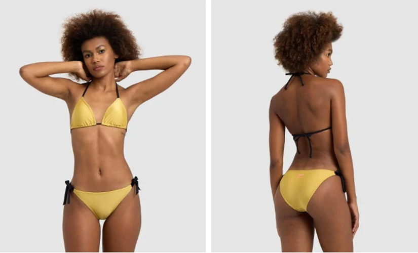ARENA Women'S 50Th Shiny Gold Bikini Triangle
