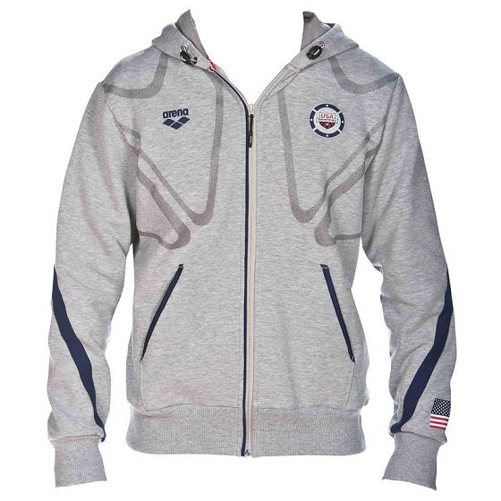 Arena Unisex USA Swimming Hooded Jacket