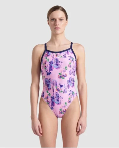 ARENA Women'S Rose Texture Swimsuit Xcross Back