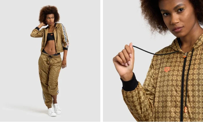 ARENA Woman'S 50Th Crop L/S Hooded Jacket