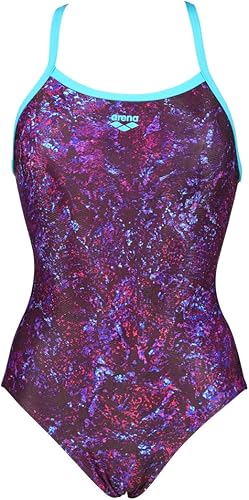 ARENA W Mountains Texture Light Drop Back One Piece