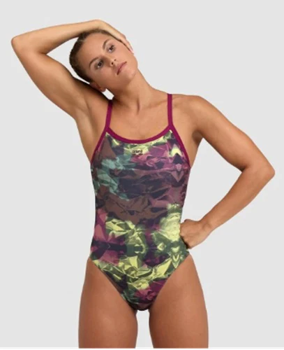 ARENA Women'S  Hero Camo Swimsuit Challenge Back
