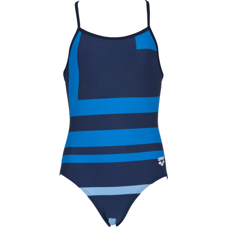 ARENA Girl's Electron Light Drop Back One Piece Swimsuit