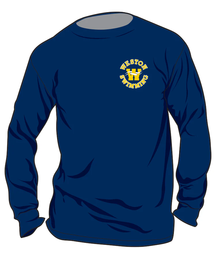 Weston Swimming_Arena Team Hooded Long Sleeve T-Shirt Panel