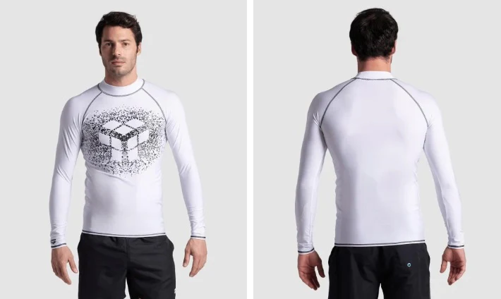 ARENA Men'S Rash Vest L/S Graphic