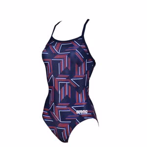 Arena Women's Puzzled Light Drop Back Swimsuit