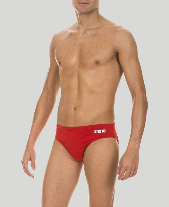 New Canaan YMCA Caimans _Arena Men's Team Swim Briefs Solid