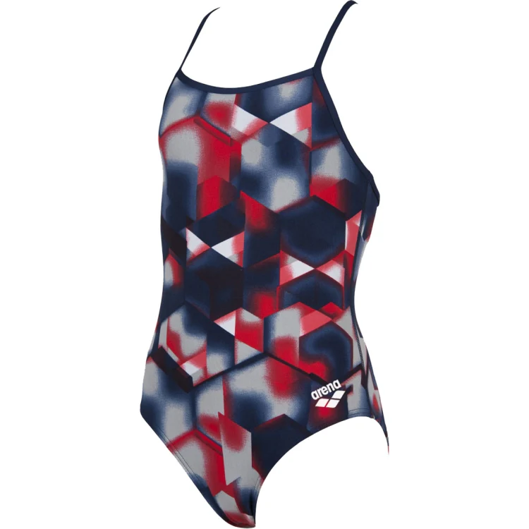 ARENA Girls' Lava Light Drop Back Swimsuit