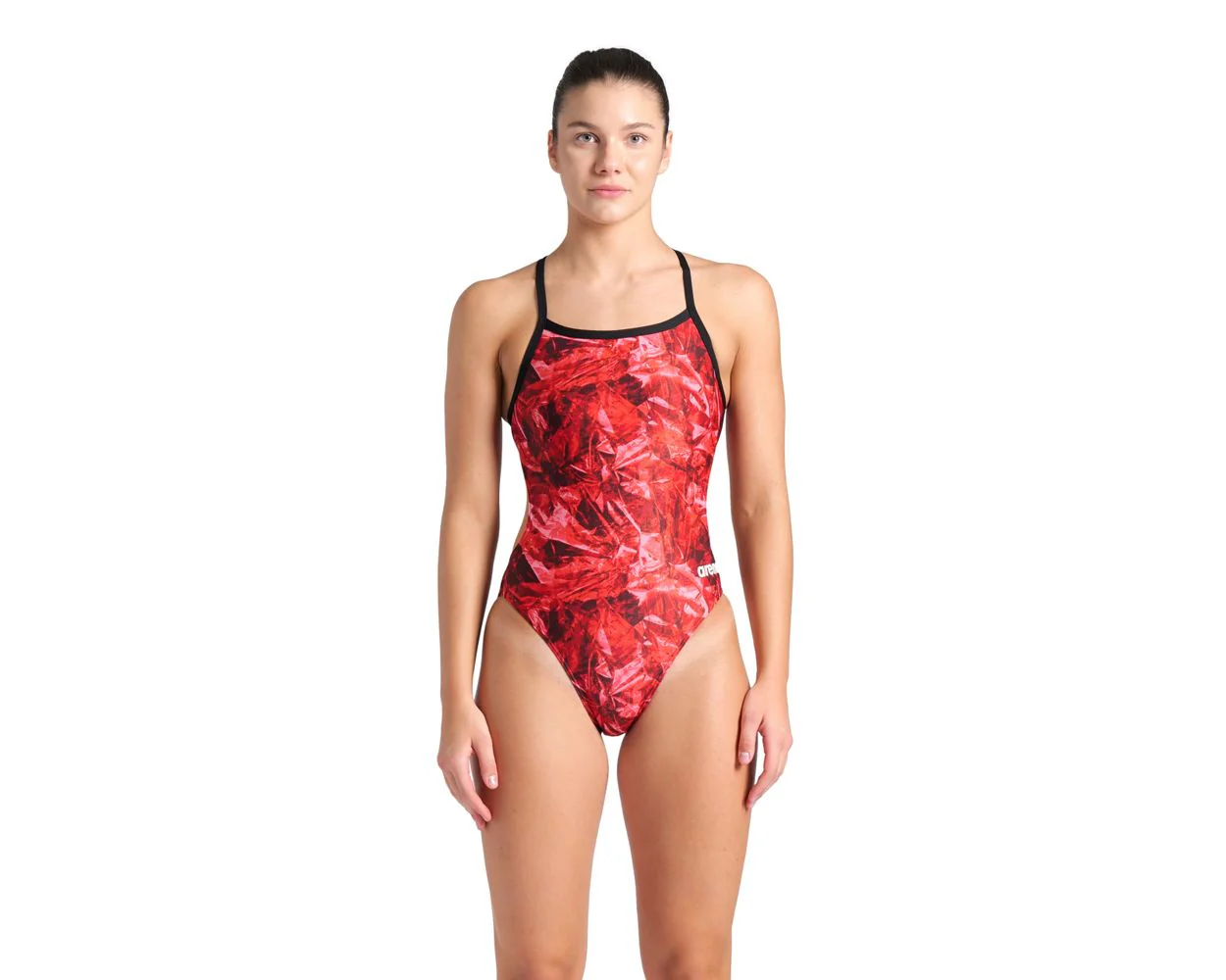 Arena Women's Team Crackle One Piece Swimsuit Challenge Back