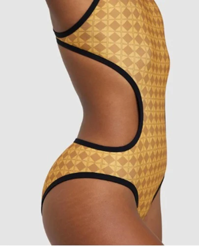 ARENA Women's 50Th Gold Swimsuit Tech One Back