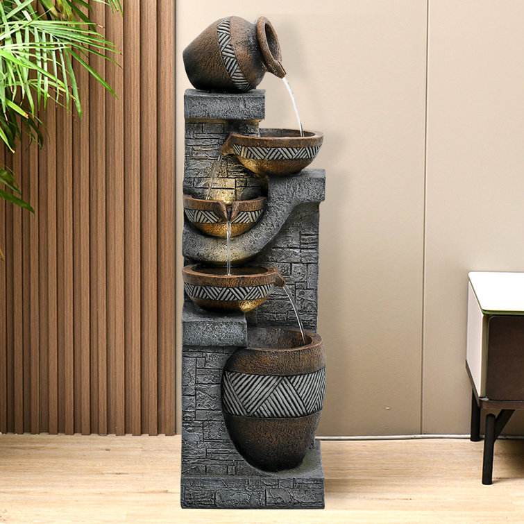 🔥Spring Clearance Sale-Parkin Resin Fountain with Light