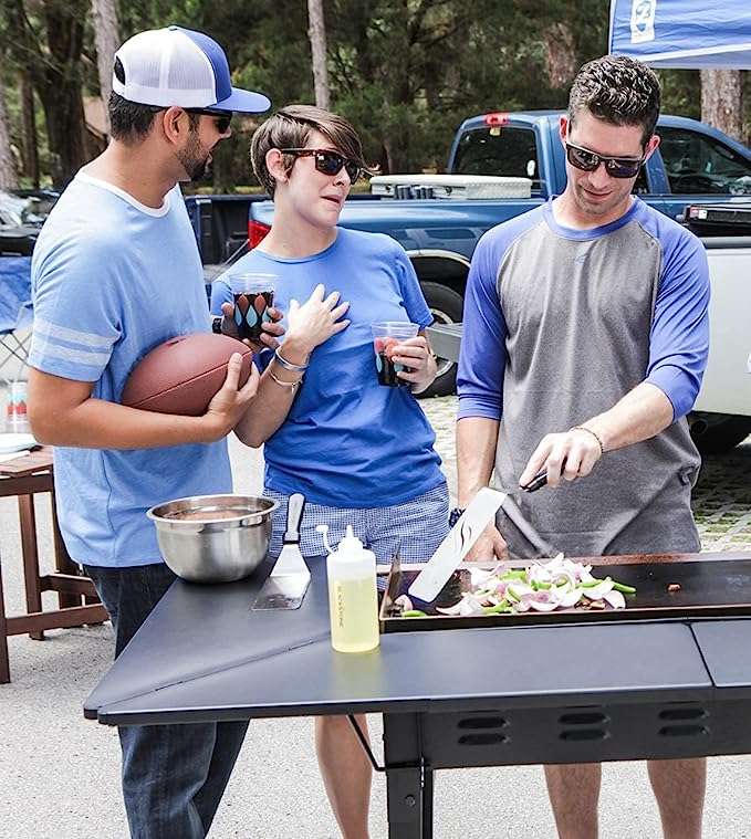 36-Inch Griddle Cooking Station+Grill & Griddle Kit 8 Pieces +Flat top Griddle Professional Grade Accessory Tool Kit (5 Pieces) +600D Polyester Heavy Duty Flat top Gas Grill Cover