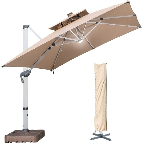 Limit one piece per personš„Clearanceš„Solar Powered LED Patio Umbrellaš„ free shipping