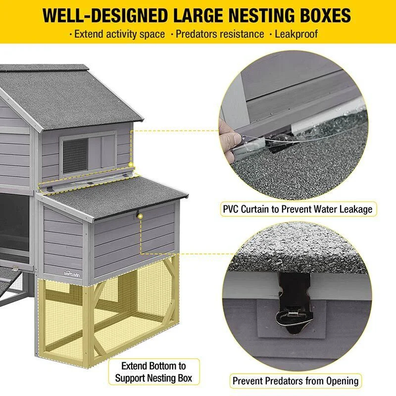 🔥Clearance Sale $39.98🔥🐔36 Square and 56 Square Feet Chicken Coop with Chicken Run