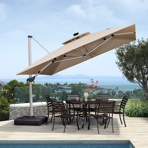 Limit one piece per personš„Clearanceš„Solar Powered LED Patio Umbrellaš„ free shipping