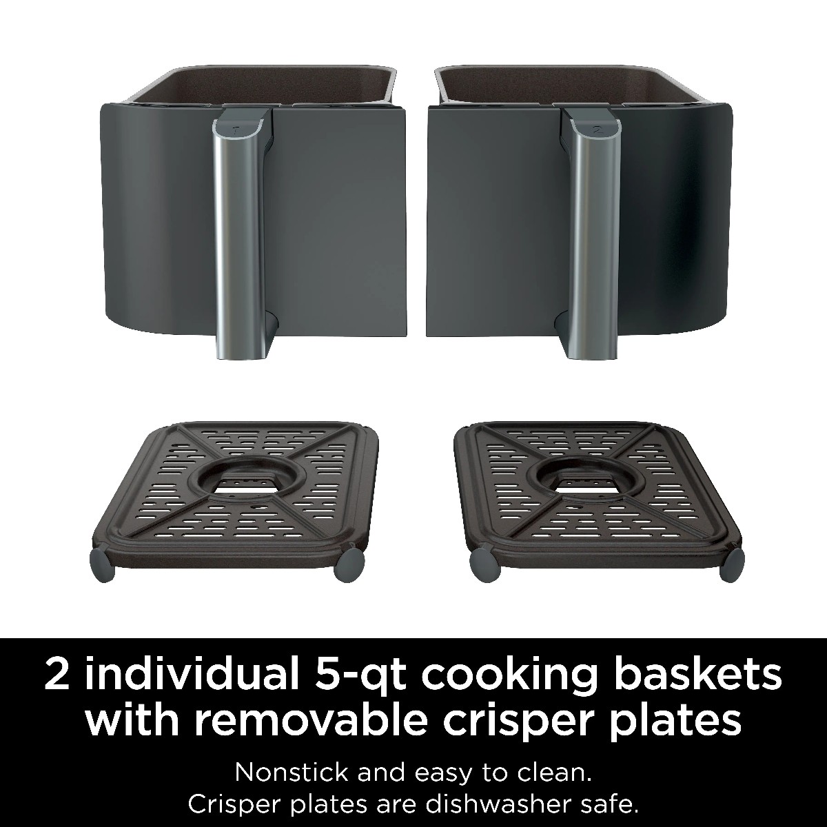 🔥XL 2-Basket Air Fryer with 6 Functions🔥
