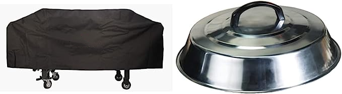 36-Inch Griddle Cooking Station+Grill & Griddle Kit 8 Pieces +Flat top Griddle Professional Grade Accessory Tool Kit (5 Pieces) +600D Polyester Heavy Duty Flat top Gas Grill Cover