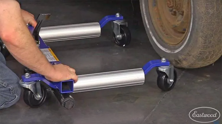 Clearance Sale🔥-Eastwood hydraulic wheel dolly 4 piece set and storage rack