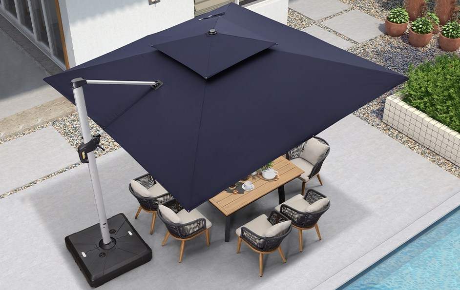Limit one piece per personš„Clearanceš„Solar Powered LED Patio Umbrellaš„ free shipping