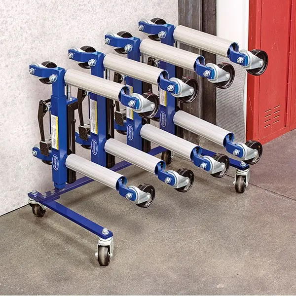 Clearance Sale🔥-Eastwood hydraulic wheel dolly 4 piece set and storage rack