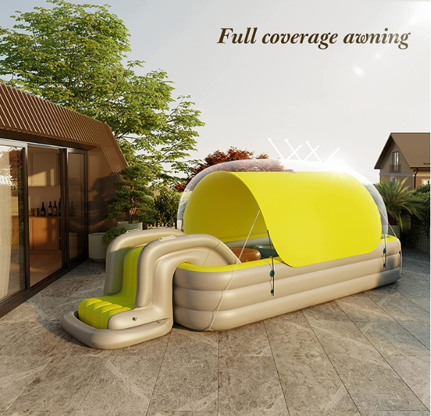 💥(Free Shipping)Inflatable Swimming Pool Kiddie Pool with Shade