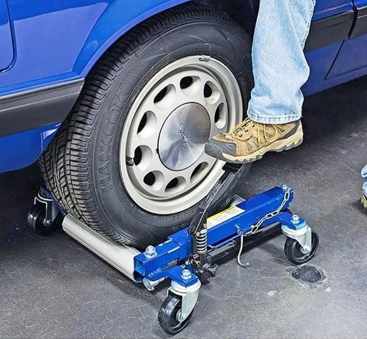 Clearance Sale🔥-Eastwood hydraulic wheel dolly 4 piece set and storage rack