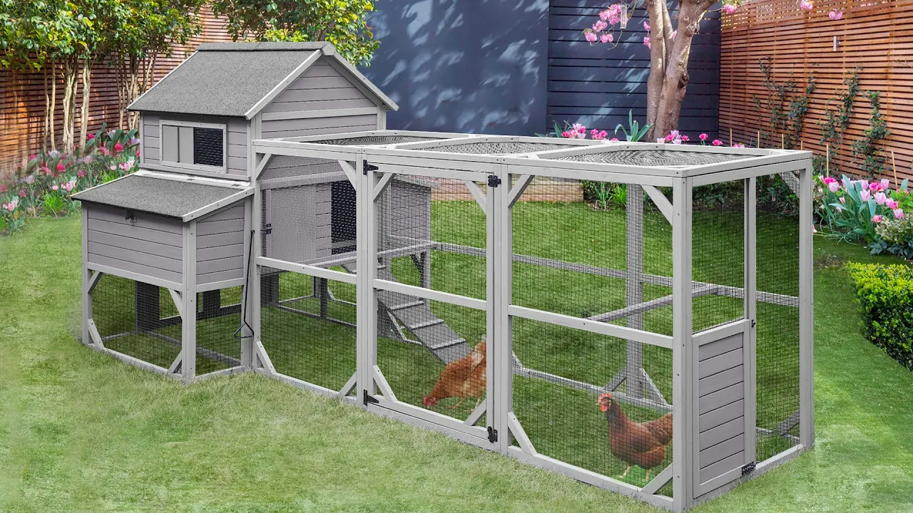 🔥Clearance Sale $39.98🔥🐔36 Square and 56 Square Feet Chicken Coop with Chicken Run