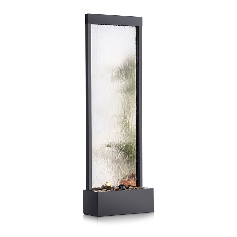 🔥Spring Clearance Sale-Mirror Waterfall Fountain With Stones and Light