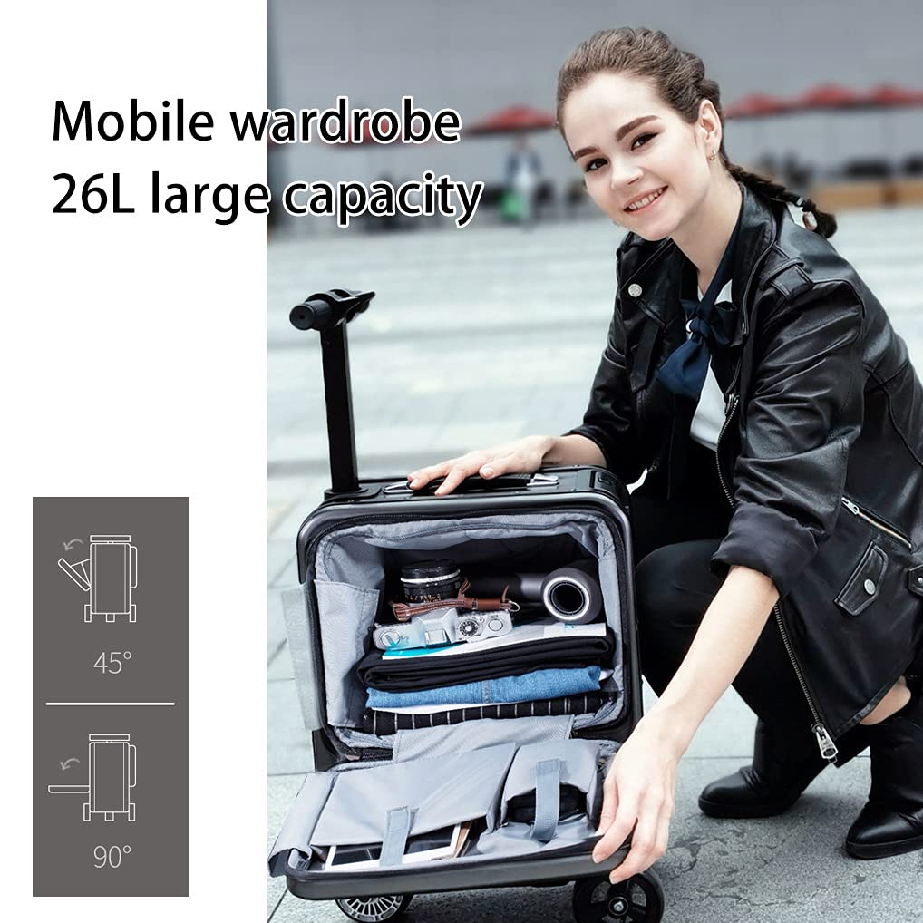 (Free Shipping)Expandable Luggage 20 Inches Auto Following Smart Suitcase With Built-in TSA Lock And USB Phone Charger Port Obstacle Avoidance System