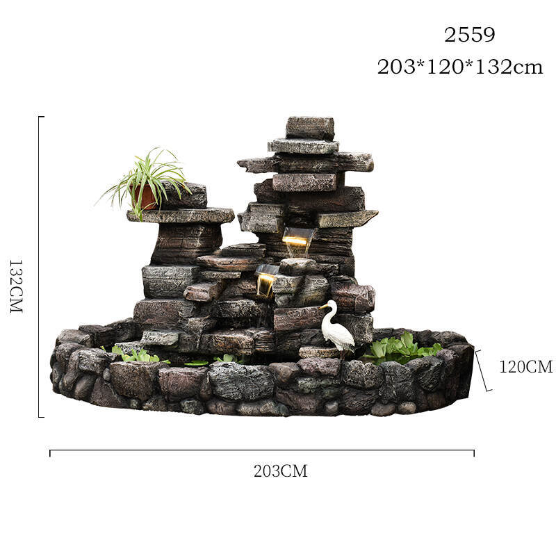 (🔥Clearance Sale) Outdoor 6-TierRainforest Waterfall Fountain with 30 LED Lights
