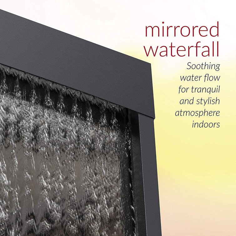 🔥Spring Clearance Sale-Mirror Waterfall Fountain With Stones and Light