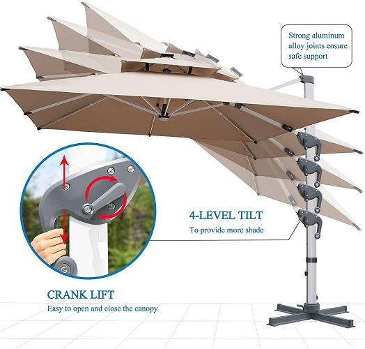 Limit one piece per personš„Clearanceš„Solar Powered LED Patio Umbrellaš„ free shipping