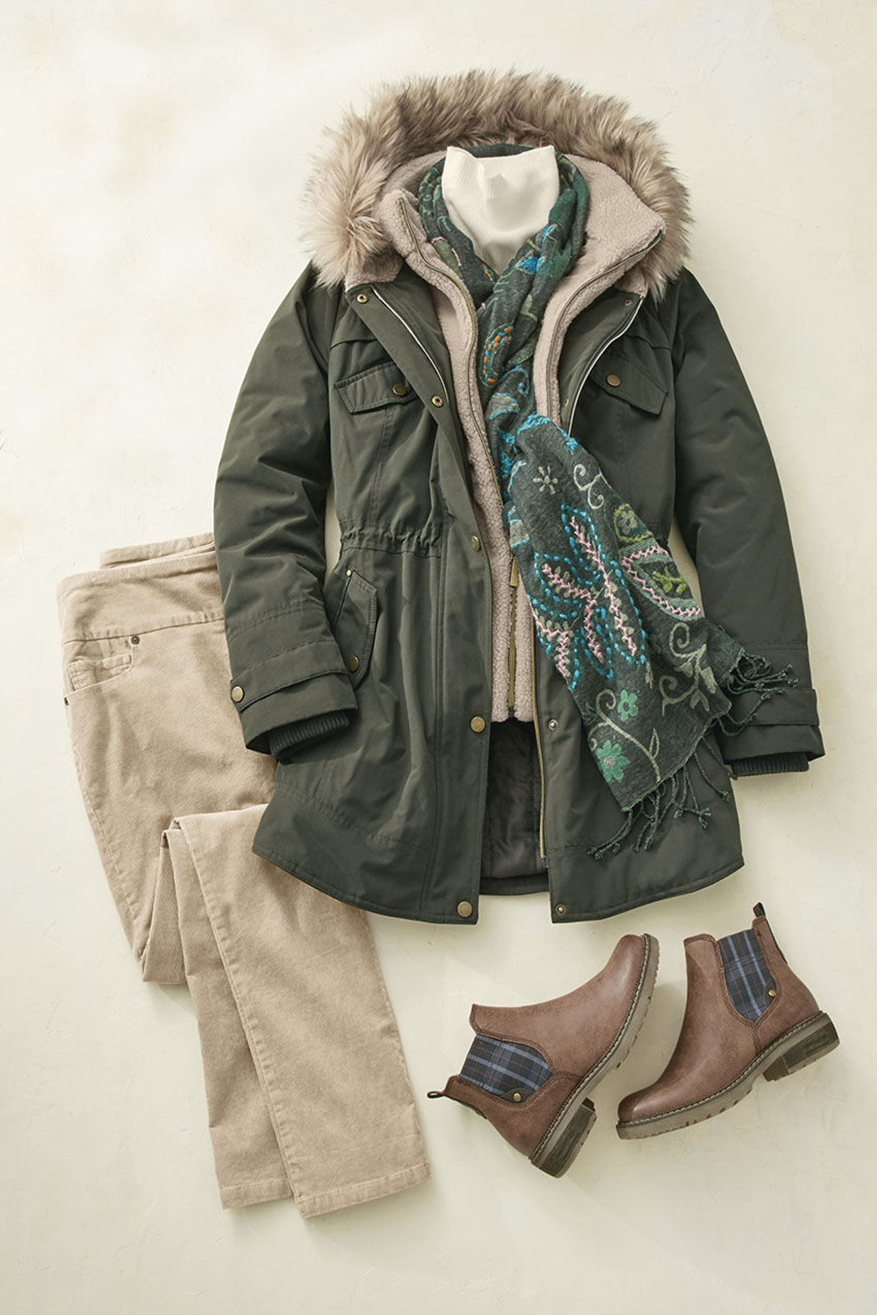 Hooded Twill Anorak