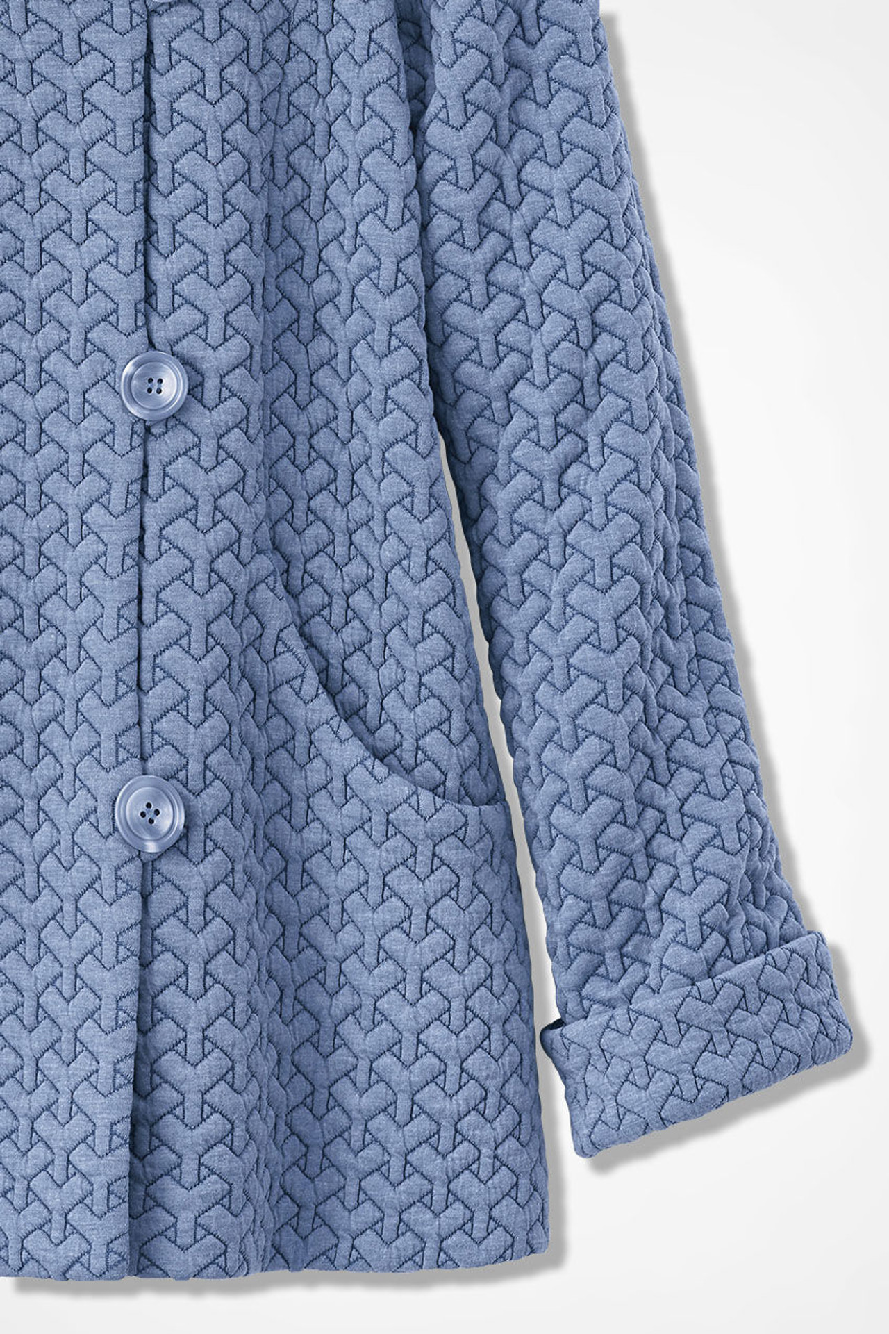 First Frost Textured Knit Coat