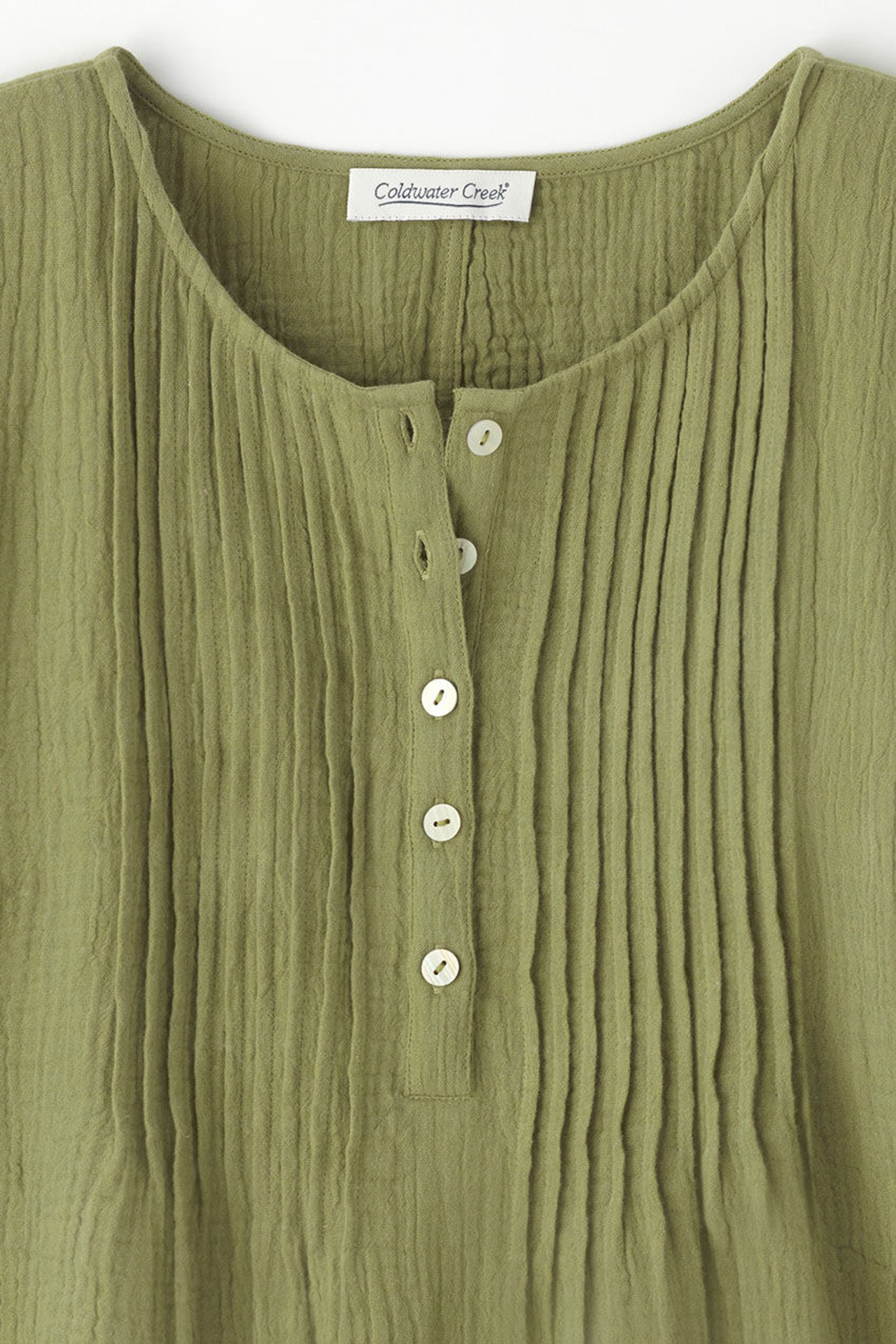 Summer Breeze Gauze Pintuck Top