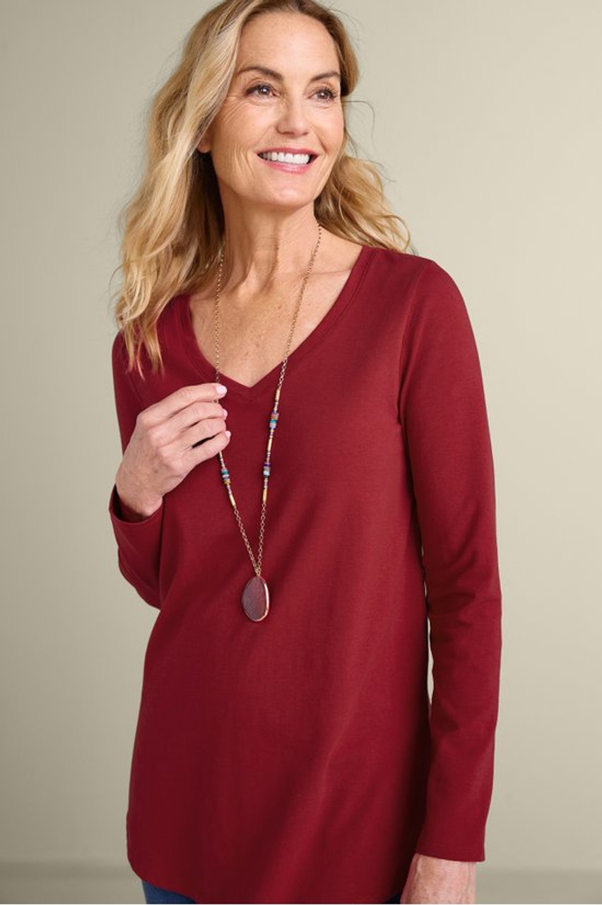 SoftEssential™ Supima® Isabel Long Sleeve Tunic