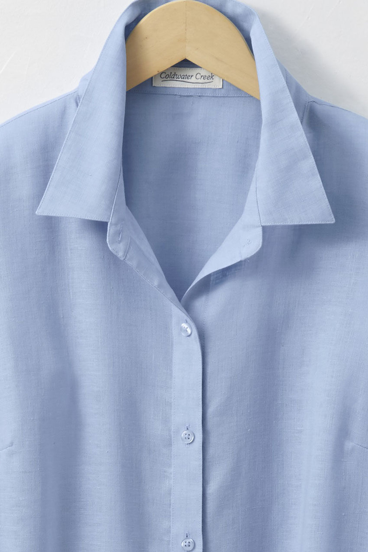 Easy-Care Linen Big Shirt