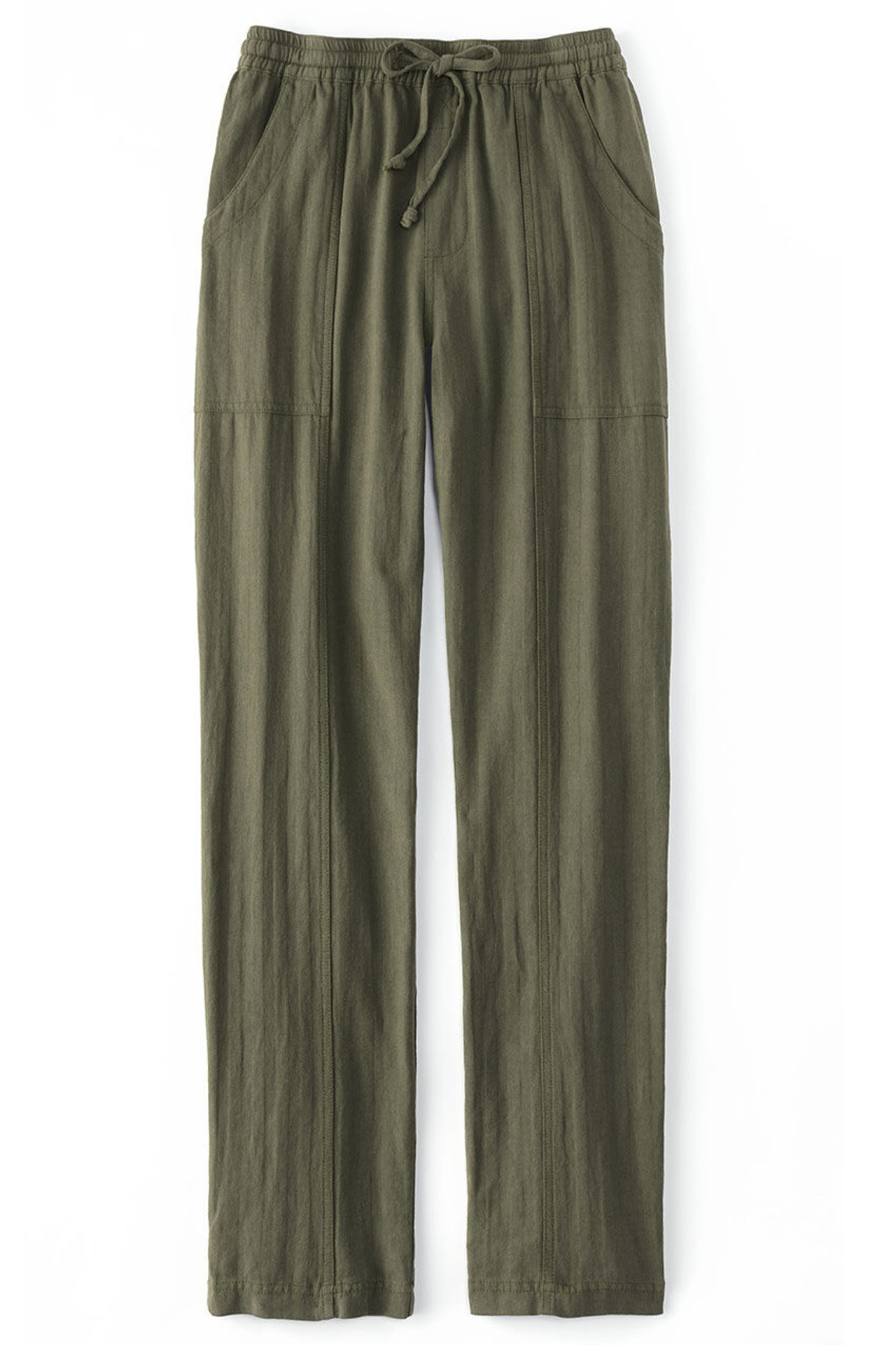 Jacquard Linen Pants