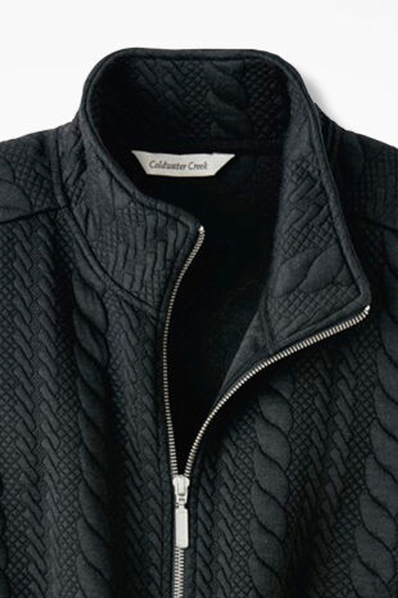 Curved Hem Cable Vest
