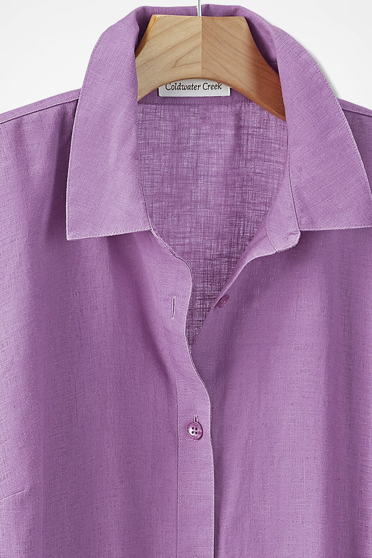 Easy-Care Linen Big Shirt