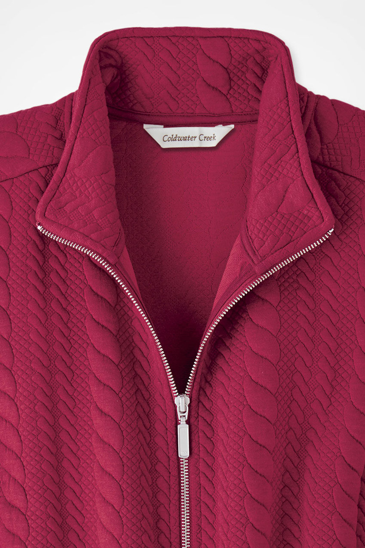 Curved Hem Cable Vest
