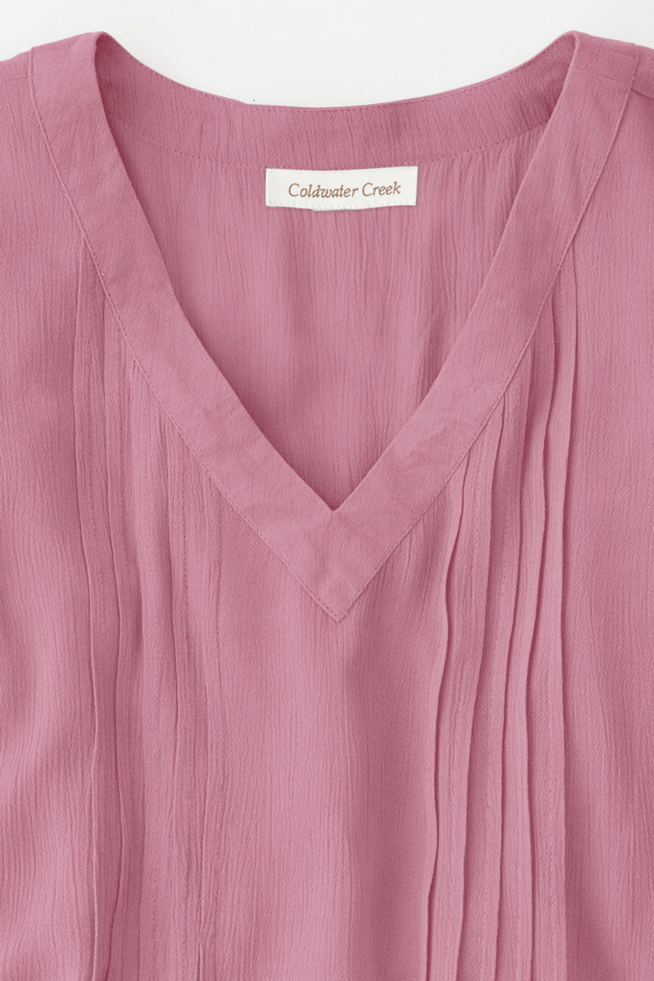 Solstice Tuck-and-Release Cap-Sleeve Blouse