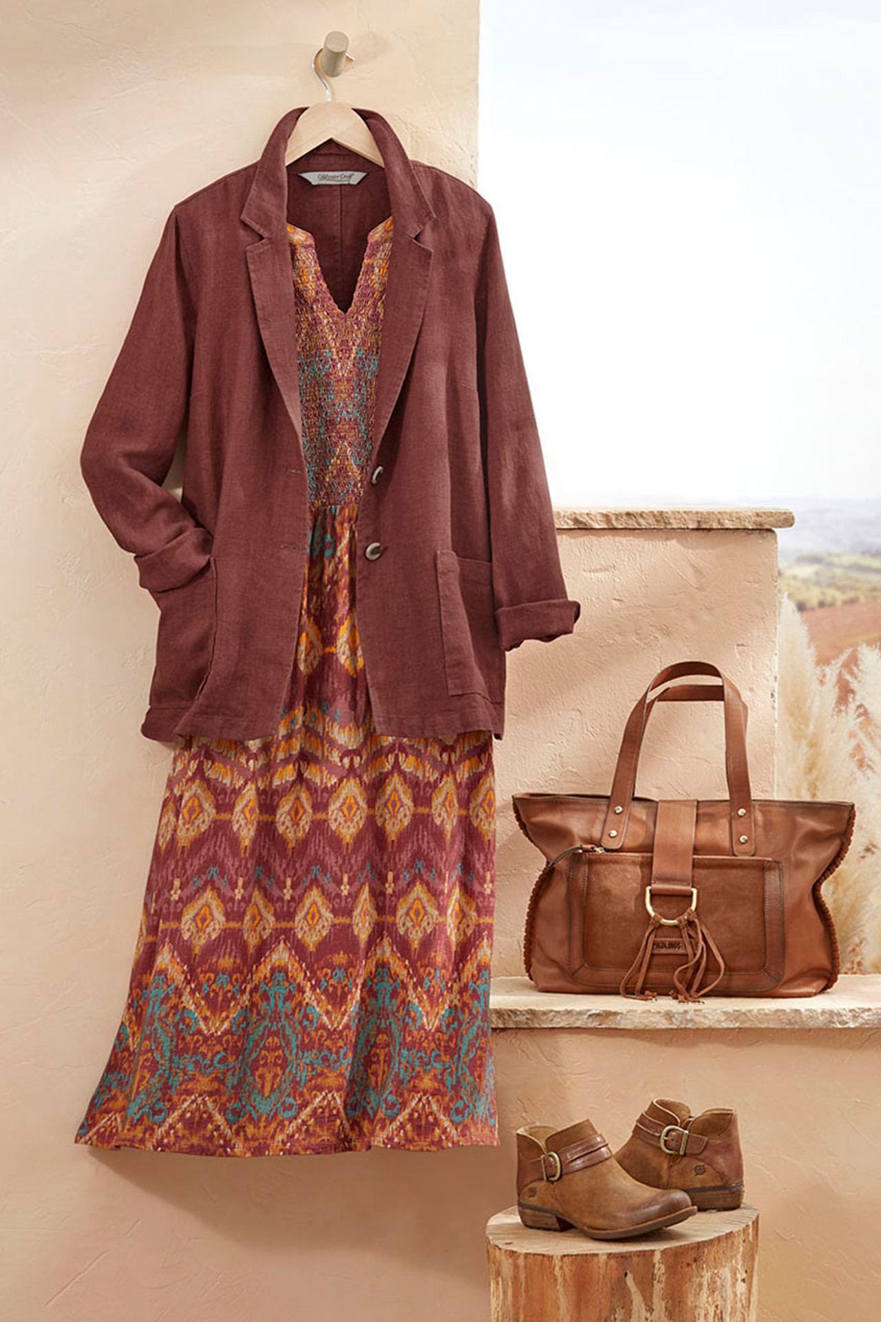 Linen Boyfriend Jacket