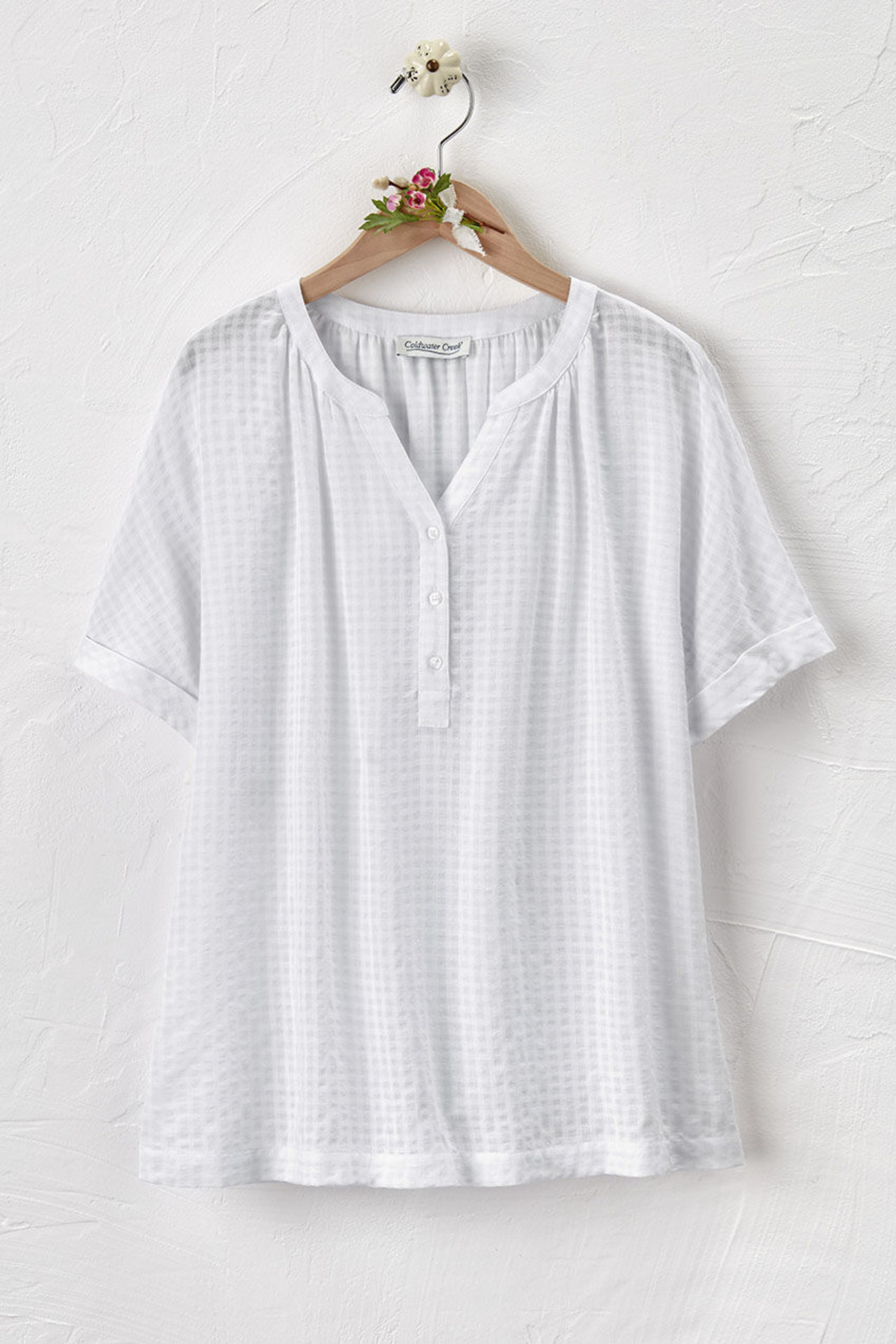 Textured Gauze Top