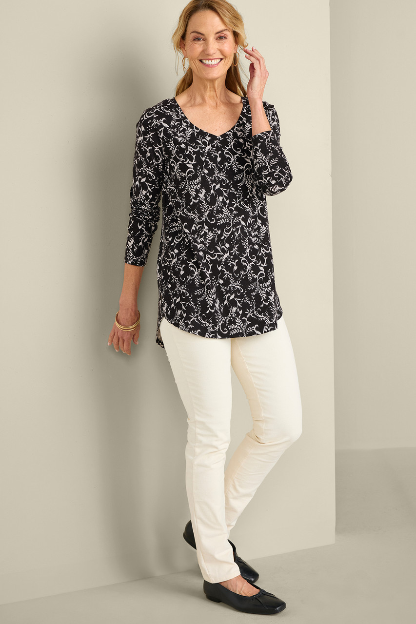 SoftEssential™ Supima® Isabel Long Sleeve Tunic