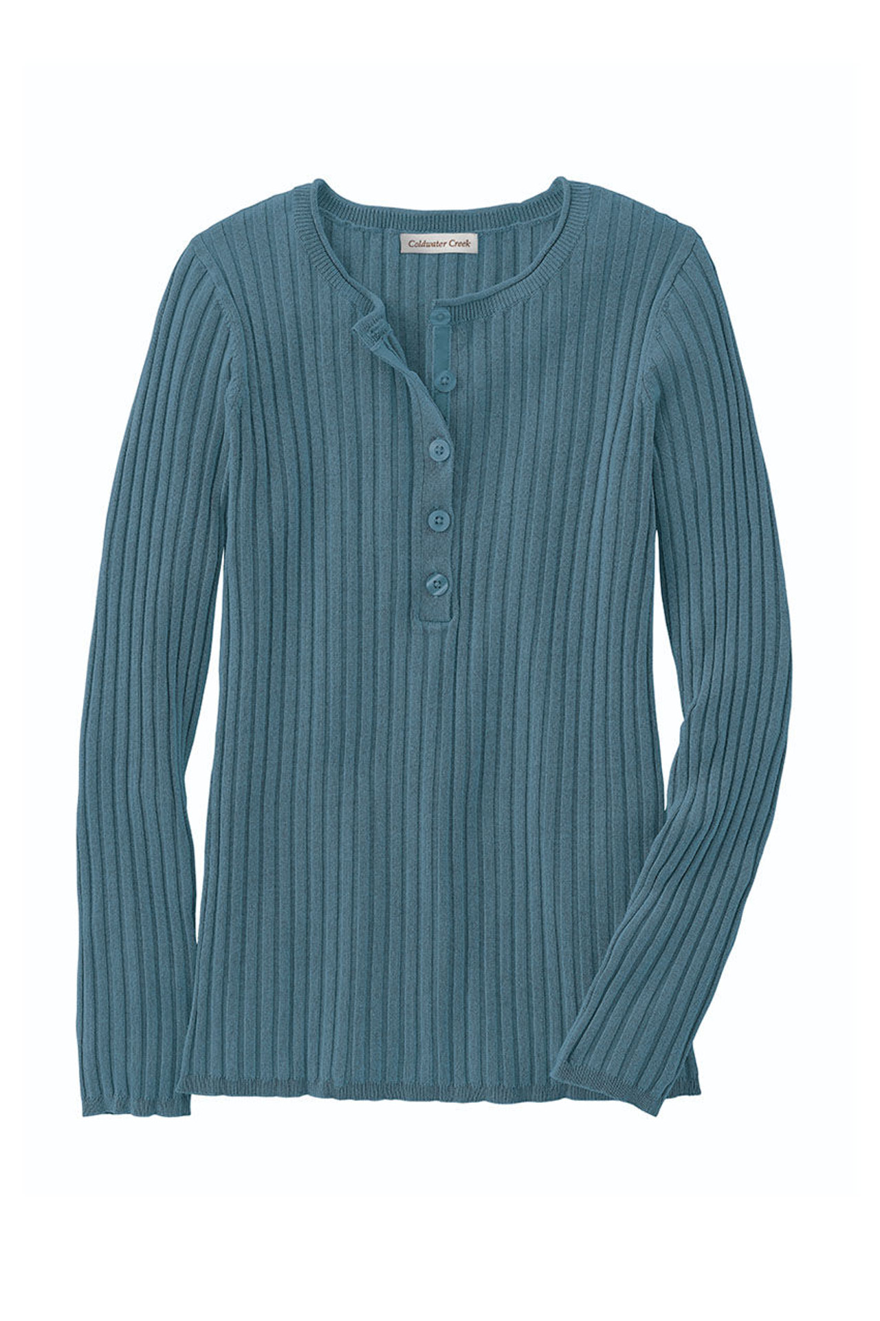 Ribbed Henley Sweater
