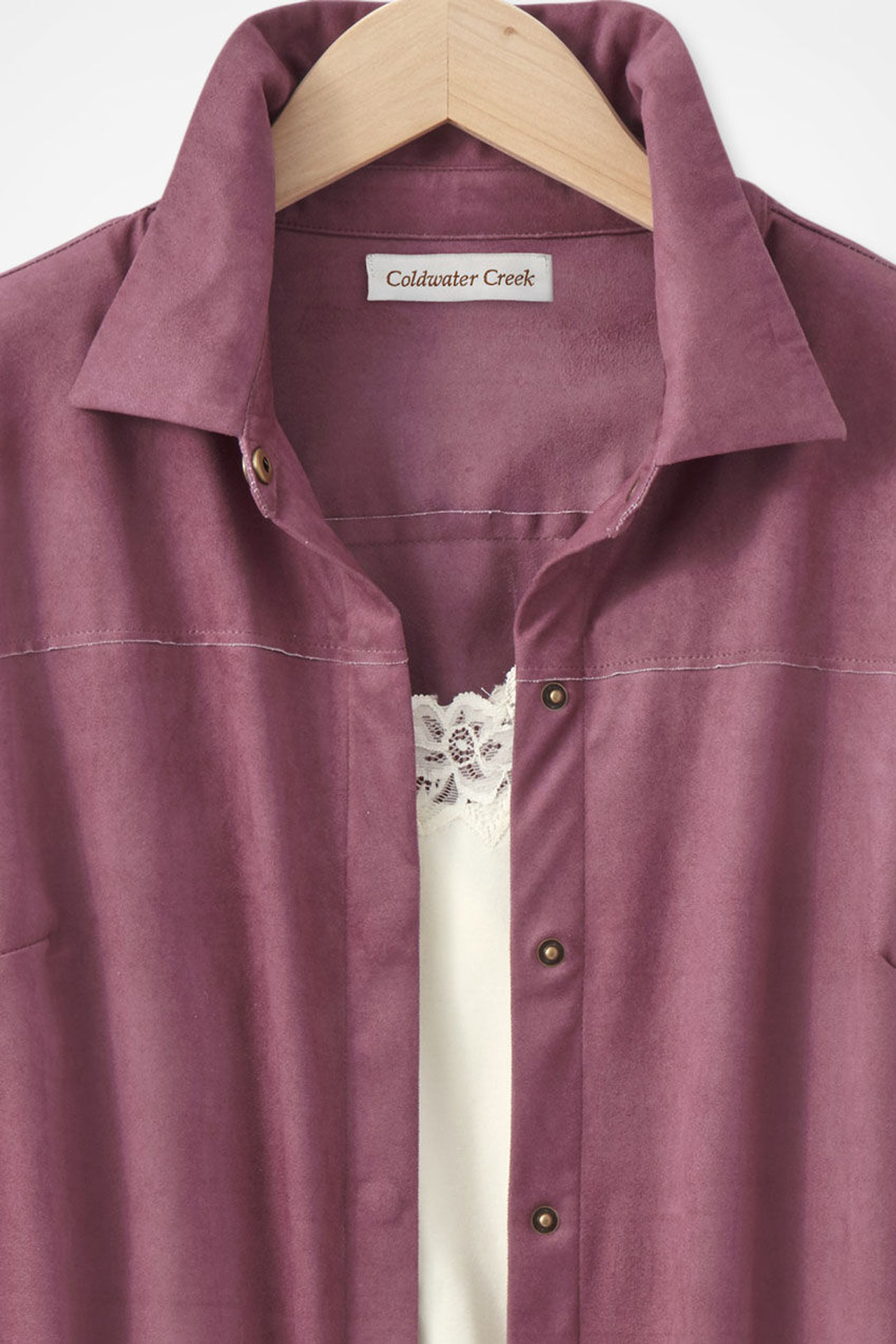Faux Suede Big Shirt