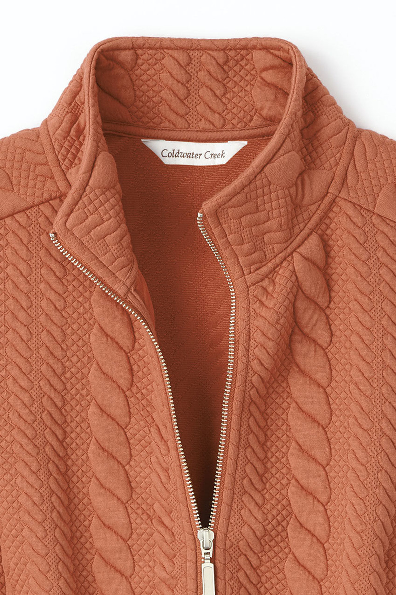 Curved Hem Cable Vest