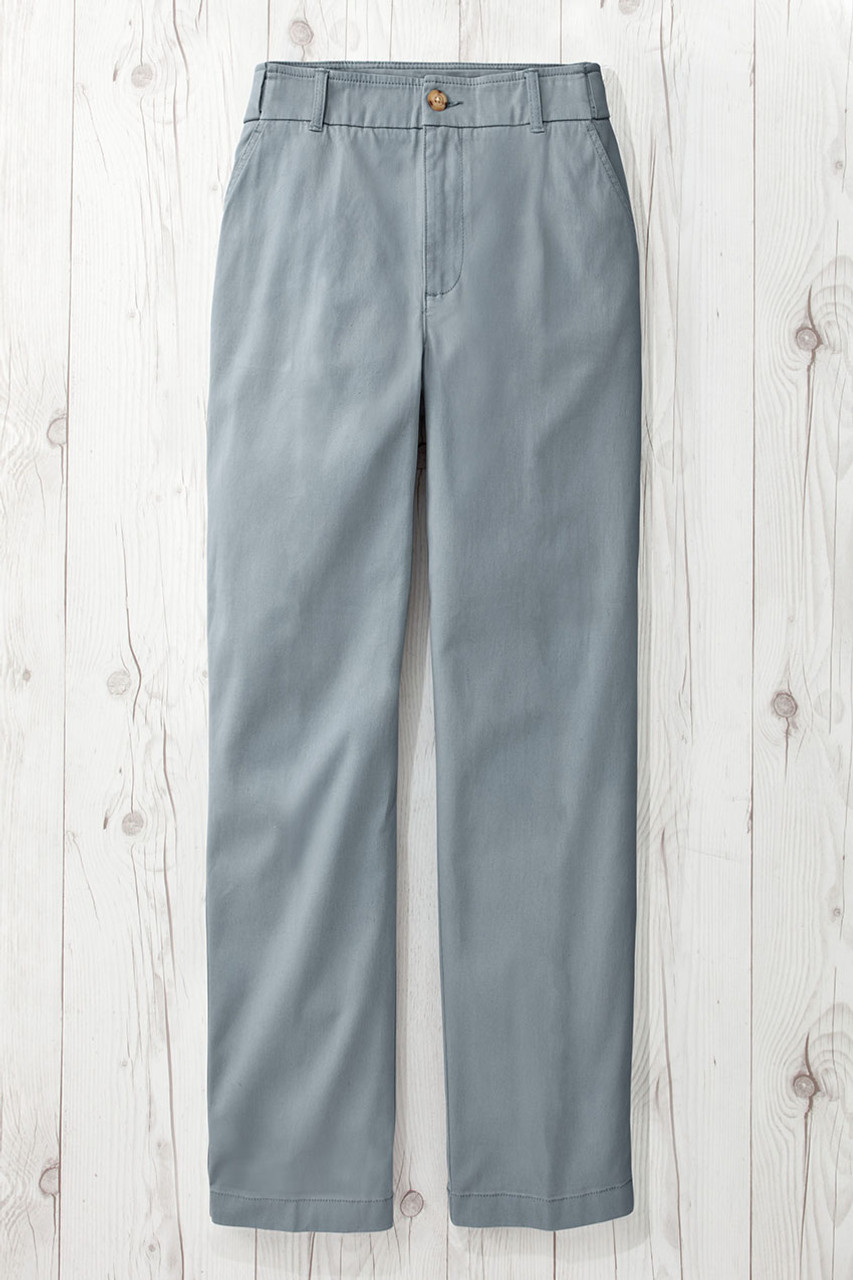 Hidden Stretch-Waist Chino Crops